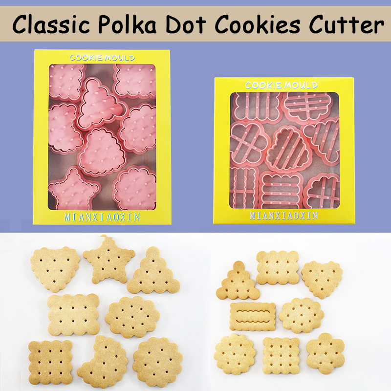 Kitchen Baking Cookies - 8-компонентные милые классические формочки для печенья,