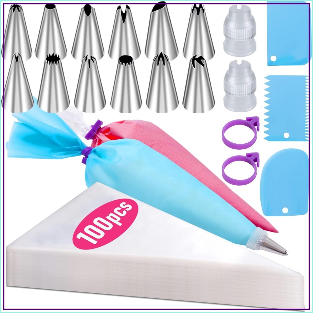 Decorating Tip Set - Набор из 100 одноразовых кондитерских мешков