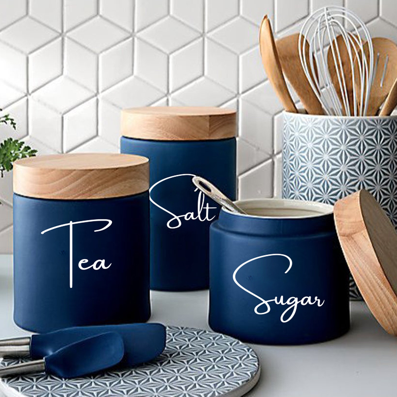 Kitchen.Baking Labels - Без банок, 8 шт., кухонная организация,