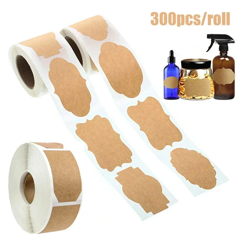Kitchen.Baking Labels - 300 шт., крафт-наклейка, рукописные удобные наклейки,