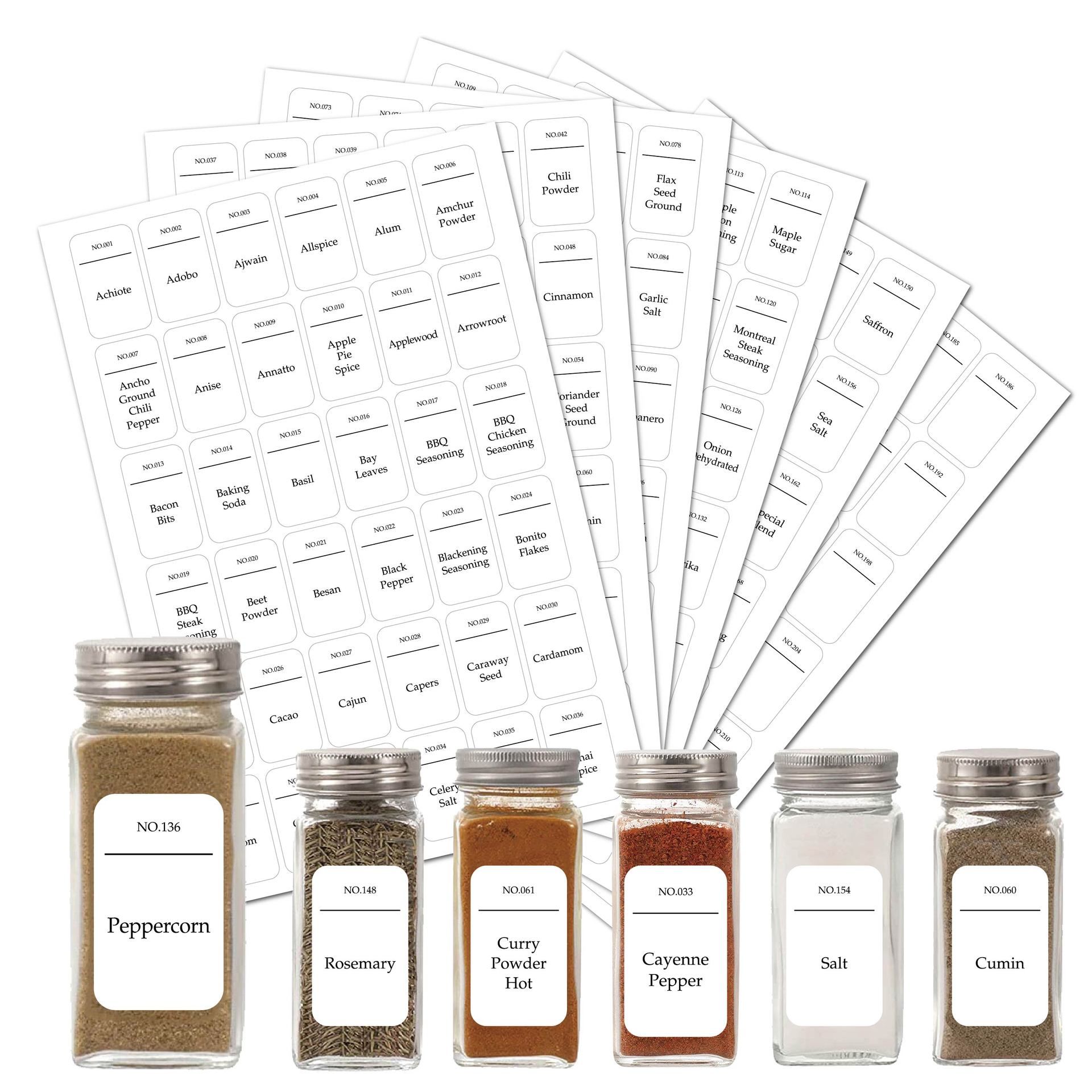 Kitchen.Baking Labels - 216 шт., кухонные этикетки для банок