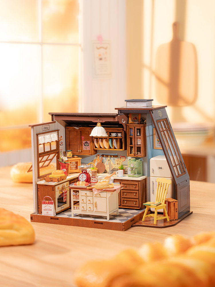 Baking Kitchen Rolife - Деревянный кукольный домик Robotime Rolife Baking