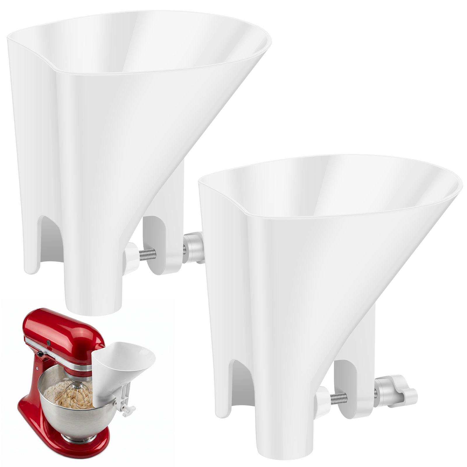Kitchen Baking Mixer - Непроливаемая воронка для муки для миксеров