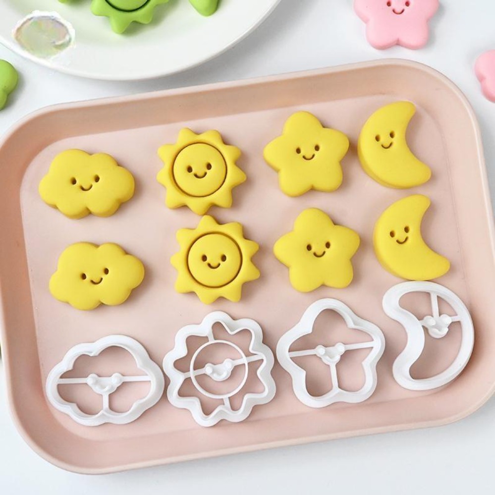 Kitchen Baking Cookies - Формочки для печенья: Луна, Звезды, Солнце.