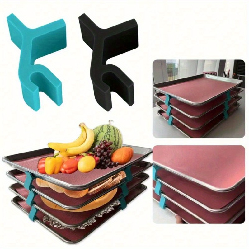 Kitchen Baking Sheet Organizer - Штабелируемый органайзер для противня для выпечки,