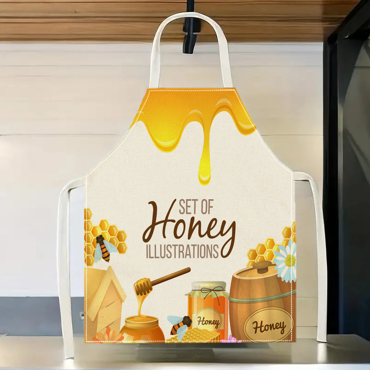 Фартук с изображением пчелы, 1 – обзор и цена Kitchen Baking Area Ideas
